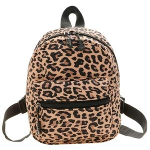 Women’s NEW Cheetah Print Super Mini 90s/Y2K Backpack Bag Purse, SML - NWT